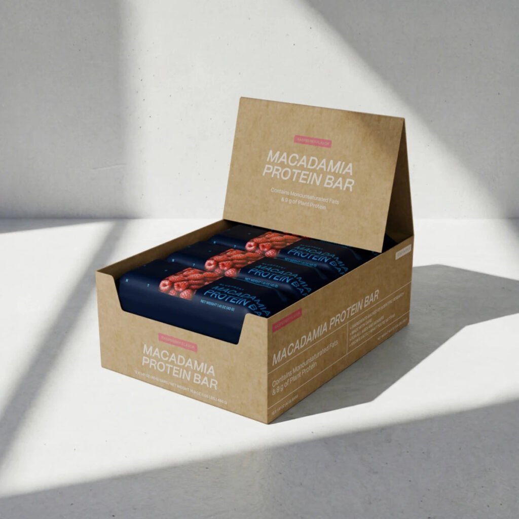 Blueprint Macadamia Protein Bar Raspberry Box
