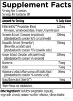 Supplement Facts för Inflammatone™ - botaniska extrakt, enzymer och polyfenoler