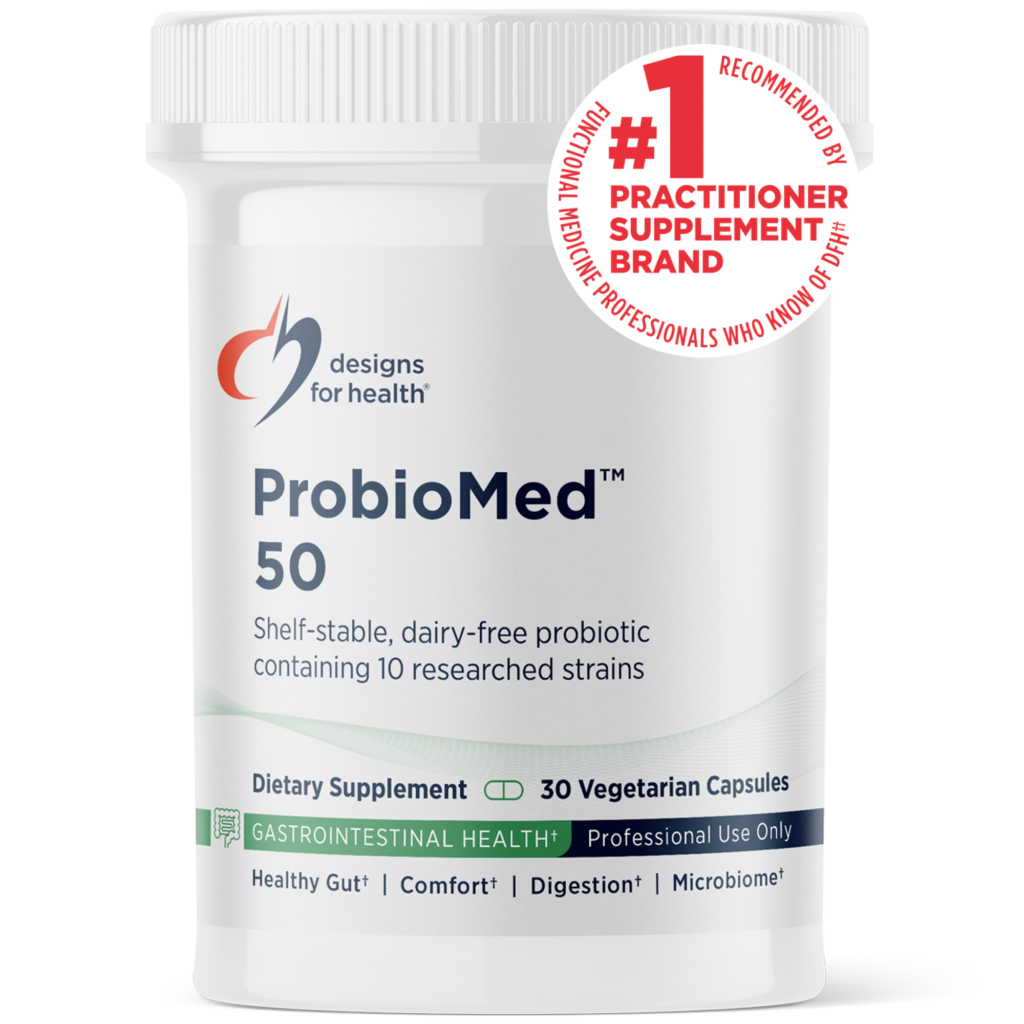 ProbioMed™ 50 från Designs for Health - 30 kapslar probiotika med 50 miljarder CFU