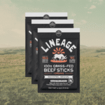 Lineage Provisions 100% Grass-Fed Beef Sticks Original – lufttorkade premium-beef sticks