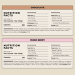 Lineage Protein Bar Mixed Berry - Nutrition Facts Panel