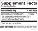 Supplement Facts för Annatto-E® 300 - ingredienstabell