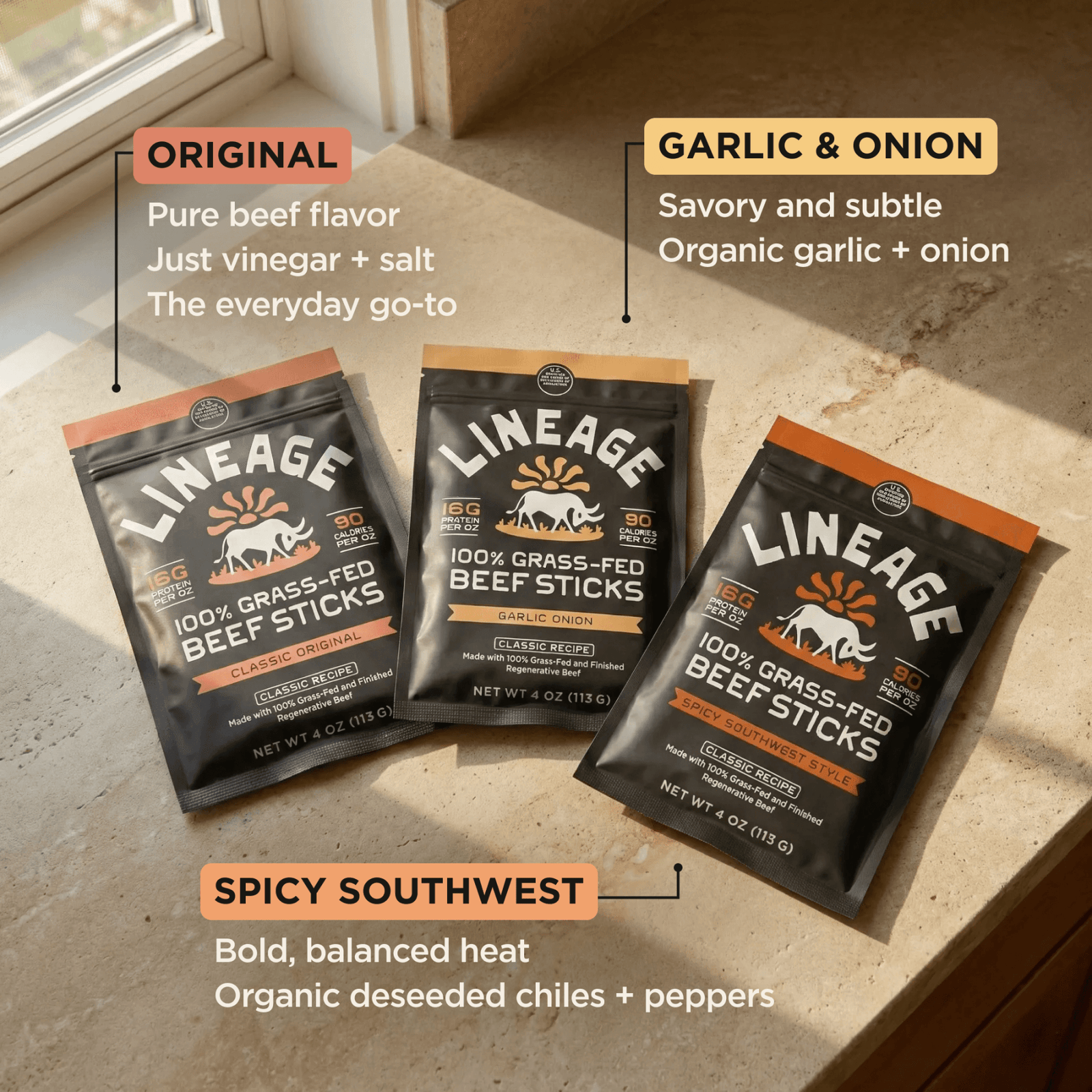 Ancestral Beef Sticks - näring