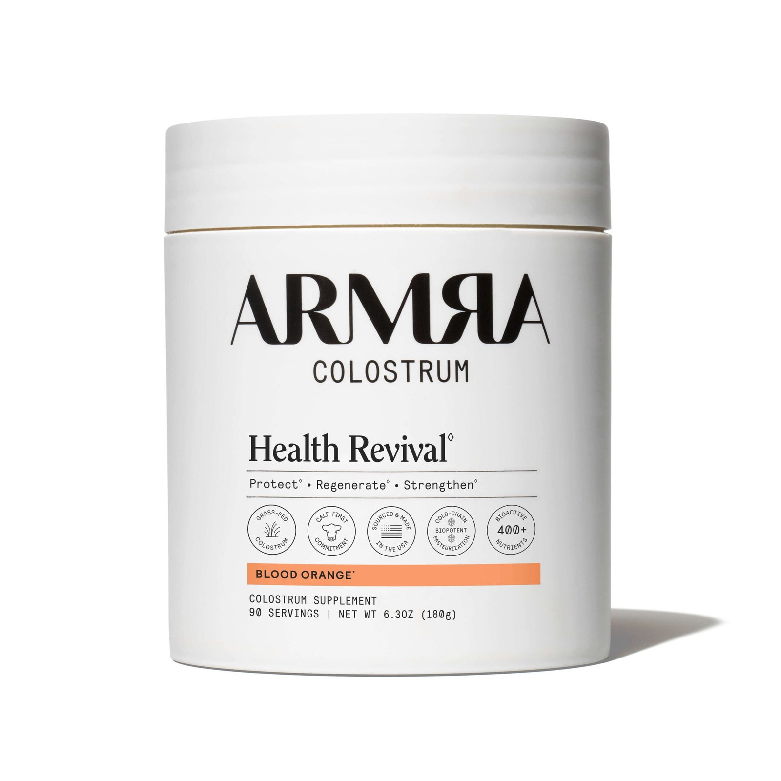 ARMRA Colostrum Blood Orange, burk