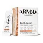 ARMRA Colostrum Blood Orange Travel Sticks, förpackning med 30 portionspåsar