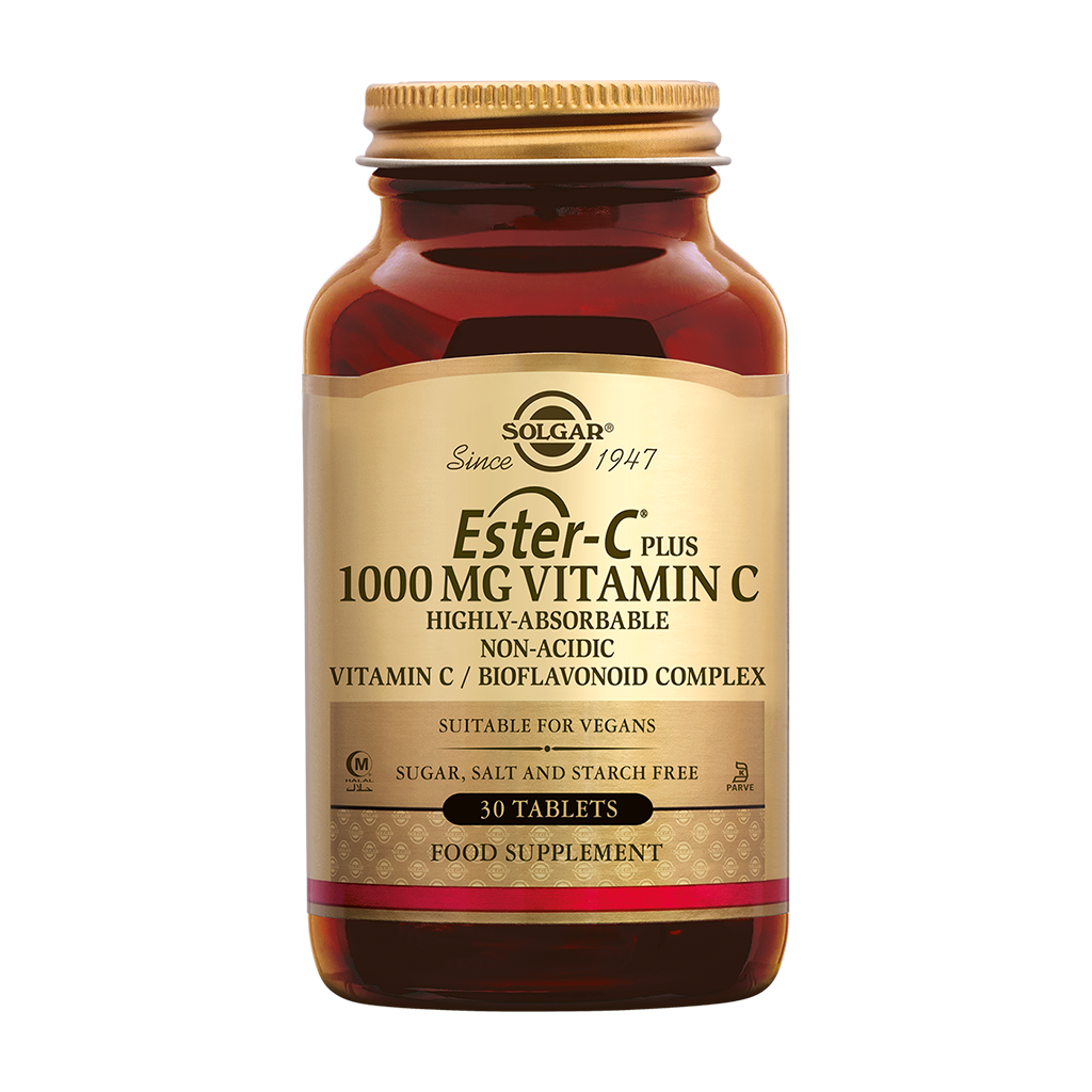 Solgar Ester-C Plus Vitamin C 1000 mg, 30 tabletter, förpackning