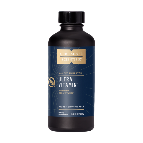 Quicksilver Scientific Ultra Vitamin, 100 ml, förpackning