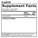 Quicksilver Scientific Nanoemulsified CoQ10, näringsinnehåll
