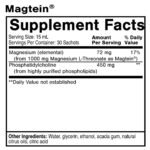 Quicksilver Scientific Liposomal Magtein Sachets, näringsinnehåll